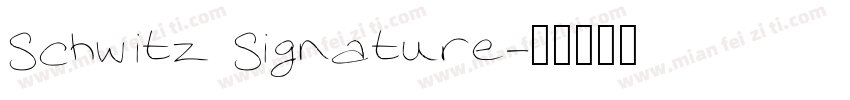 Schwitz Signature字体转换